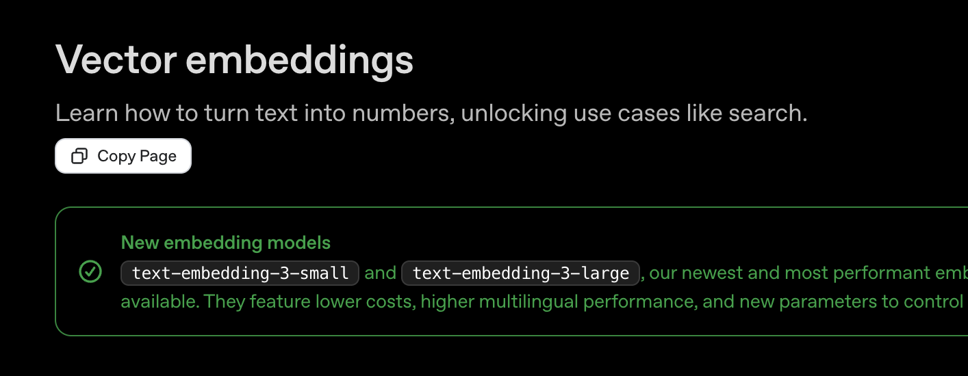 Embedding Models